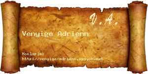Venyige Adrienn névjegykártya